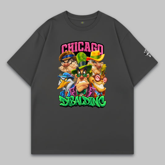 Chicago Street Mafia Crew – Oversized Cotton T-Shirt