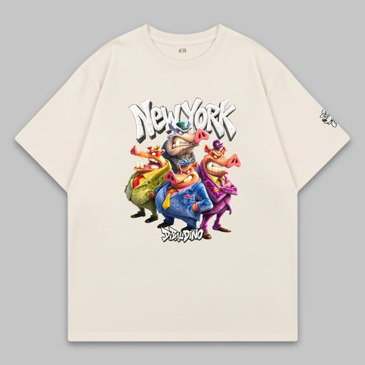 New York Hog Mafia – Oversize Baumwoll-T-Shirt