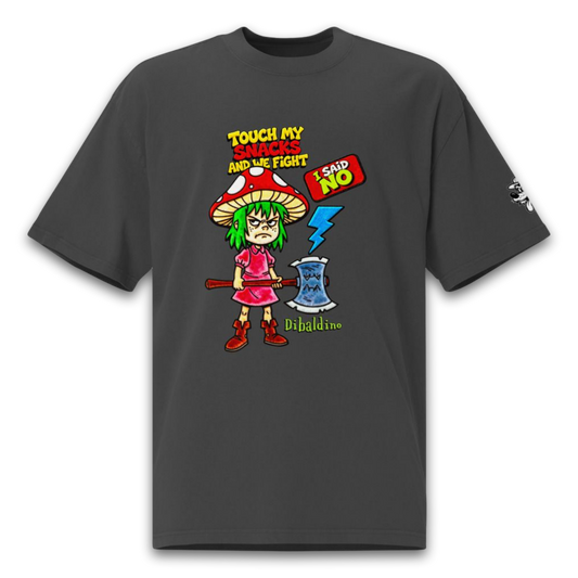 Touch My Snacks and We Fight – Oversized Cotton T-Shirt