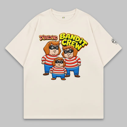 Bandit Crew – Oversize Baumwoll-T-Shirt