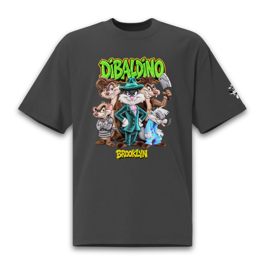 Brooklyn Mob Toon Crew – Oversized Cotton T-Shirt