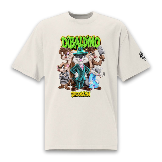Brooklyn Mob Toon Crew – Oversized Cotton T-Shirt