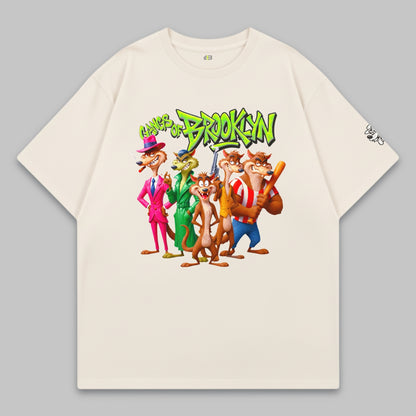 Brooklyn Trouble Gang – Oversize Baumwoll-T-Shirt