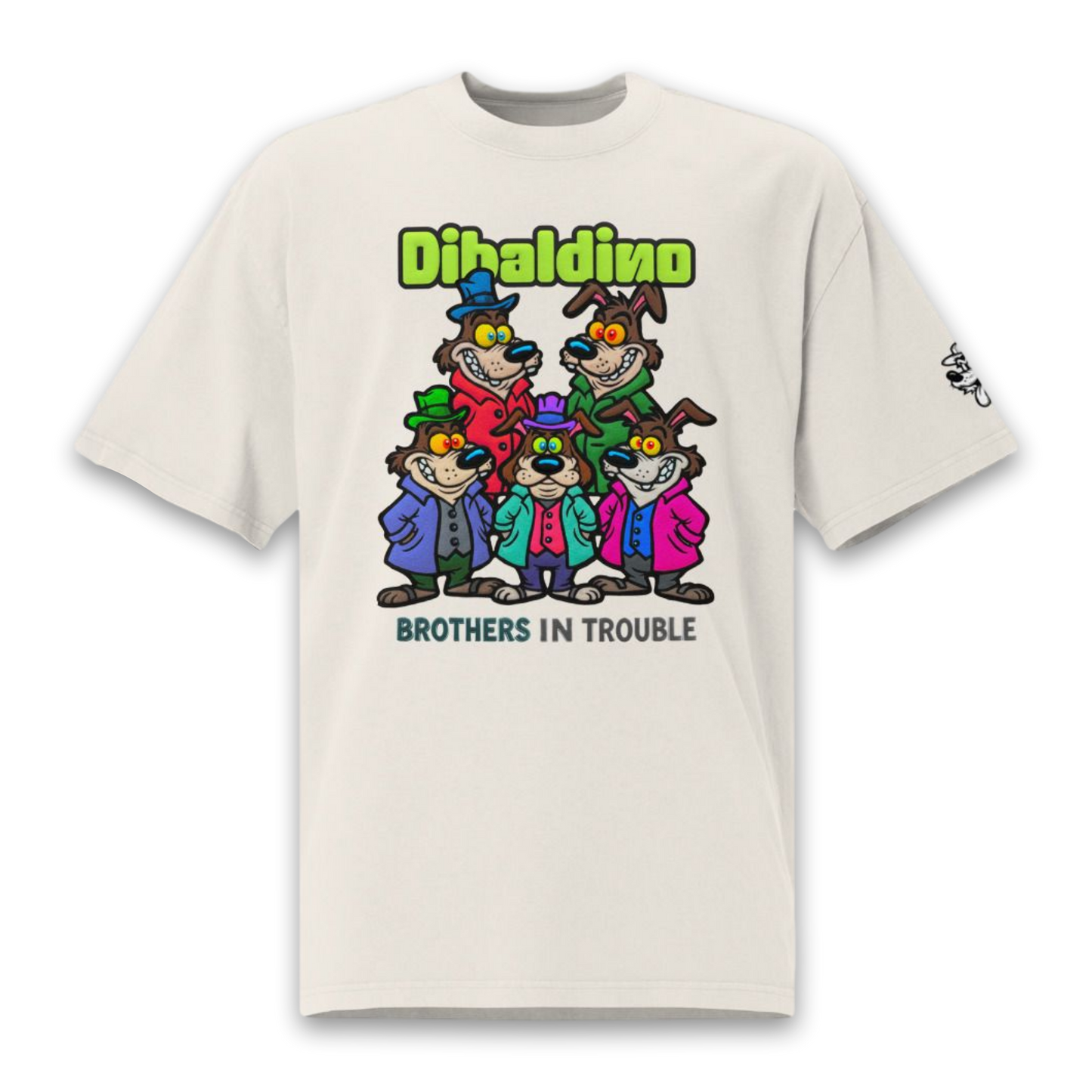 Brothers in Trouble Crew – Oversized Cotton T-Shirt