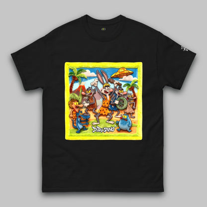 Caveman Chaos Squad – Klassisches Unisex-T-Shirt