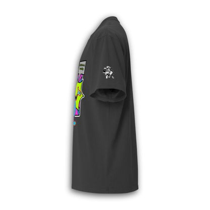 Chaos Cat Neon Edition – Oversized Cotton T-Shirt