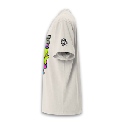 Chaos Cat Neon Edition – Oversized Cotton T-Shirt