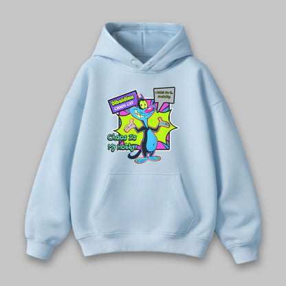 Chaos Cat Neon Edition – Unisex Hoodie