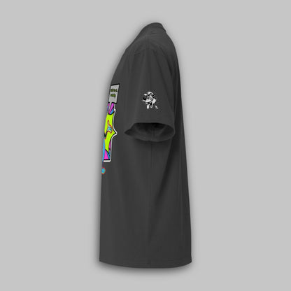 Chaos Cat Neon Edition – Oversize Baumwoll-T-Shirt