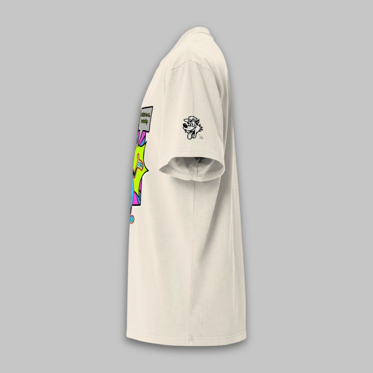 Chaos Cat Neon Edition – Oversize Baumwoll-T-Shirt