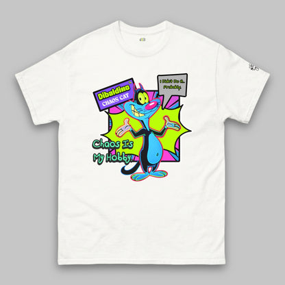 Chaos Cat Neon Edition – Klassisches Unisex-T-Shirt