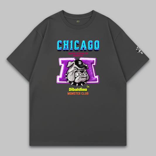 Chicago Bulldog Attitude – Oversize Baumwoll-T-Shirt
