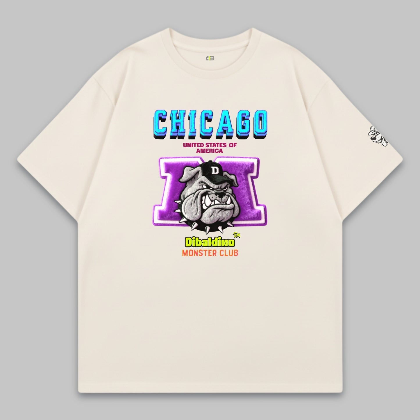 Chicago Bulldog Attitude – Oversized Cotton T-Shirt
