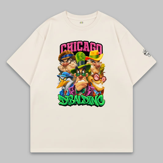 Chicago Street Mafia Crew – Oversized Cotton T-Shirt