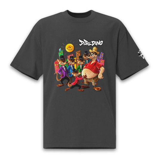 City Gang Showdown – Oversized Cotton T-Shirt