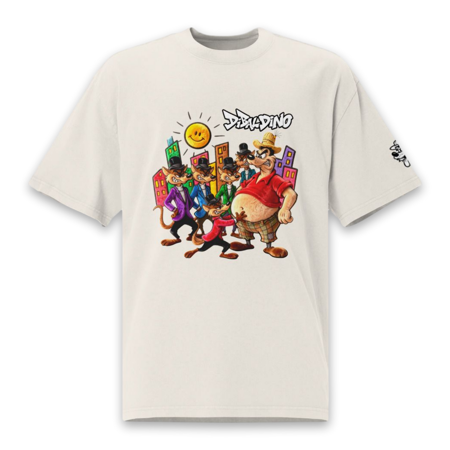 City Gang Showdown – Oversized Cotton T-Shirt