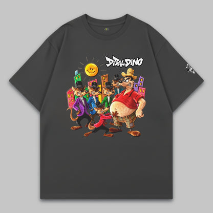 City Gang Showdown – Oversize Baumwoll-T-Shirt