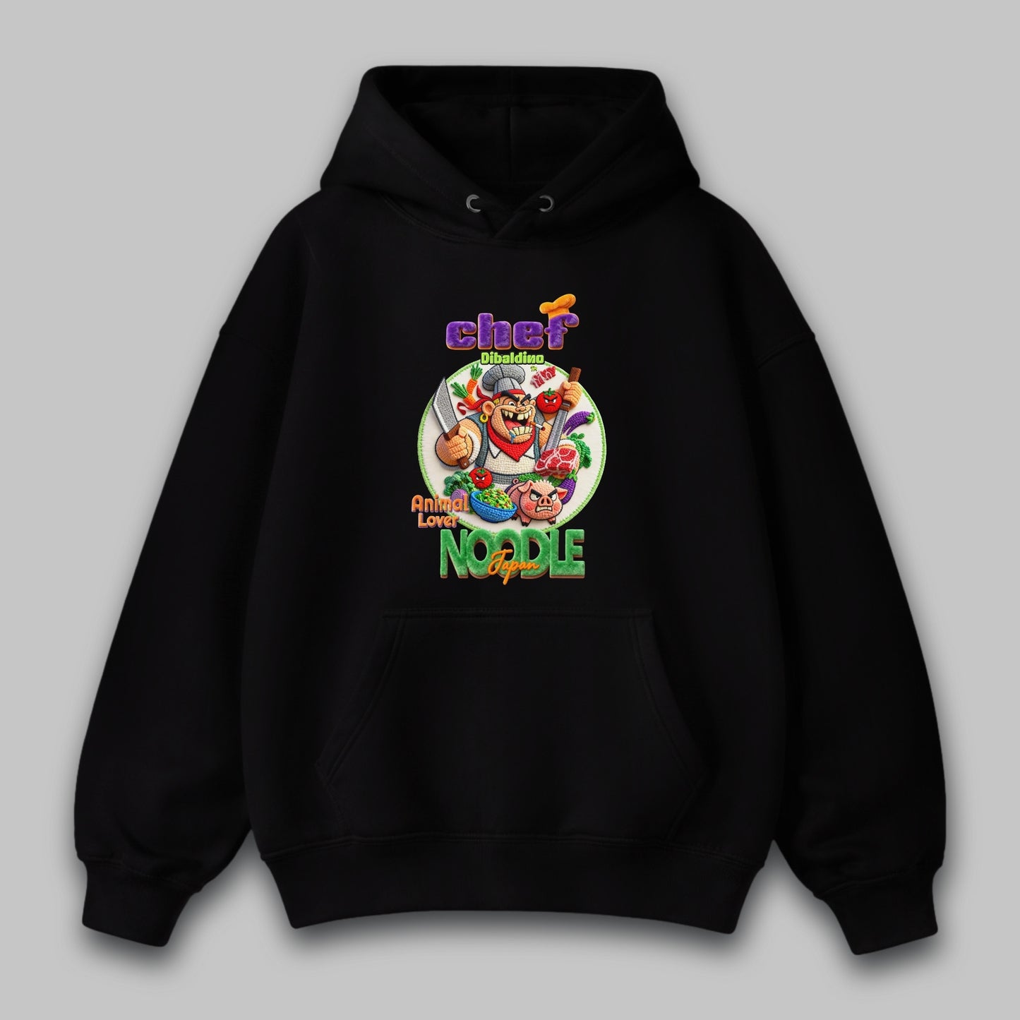 Crazy Noodle Chef – Unisex Hoodie