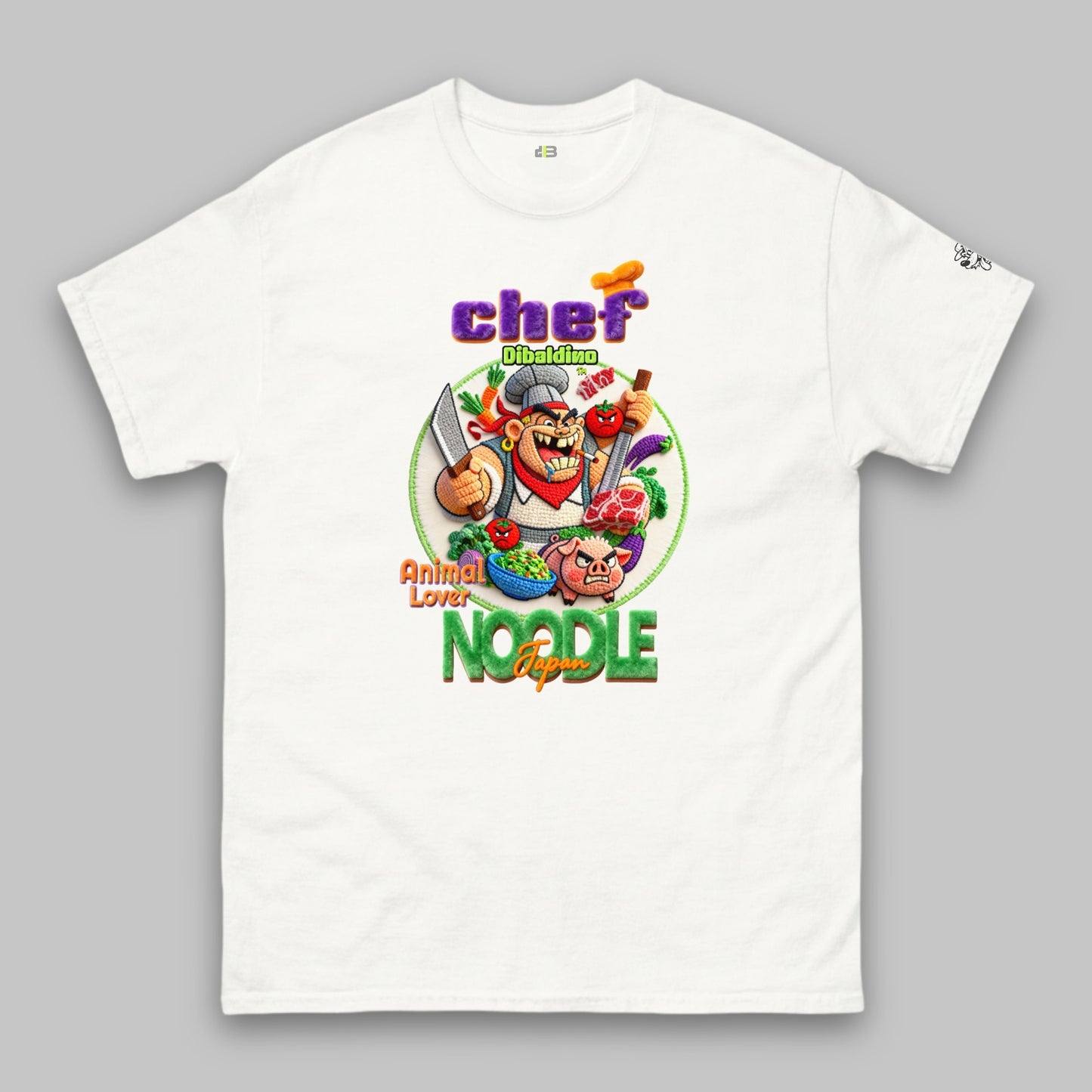 Crazy Noodle Chef – Unisex Classic T-Shirt