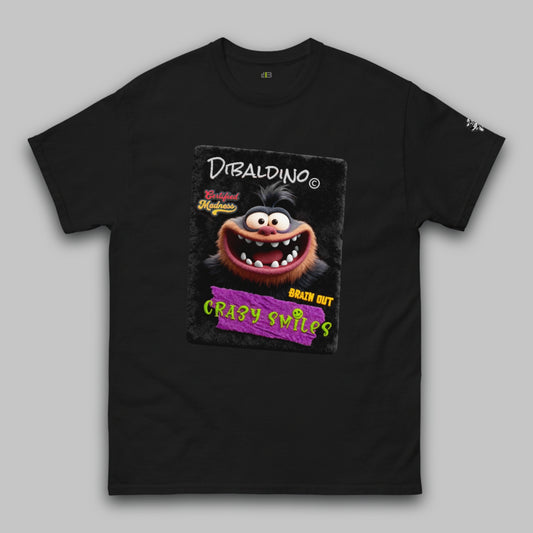 Crazy Smiles Fuzzy Monster – Unisex Classic T-Shirt