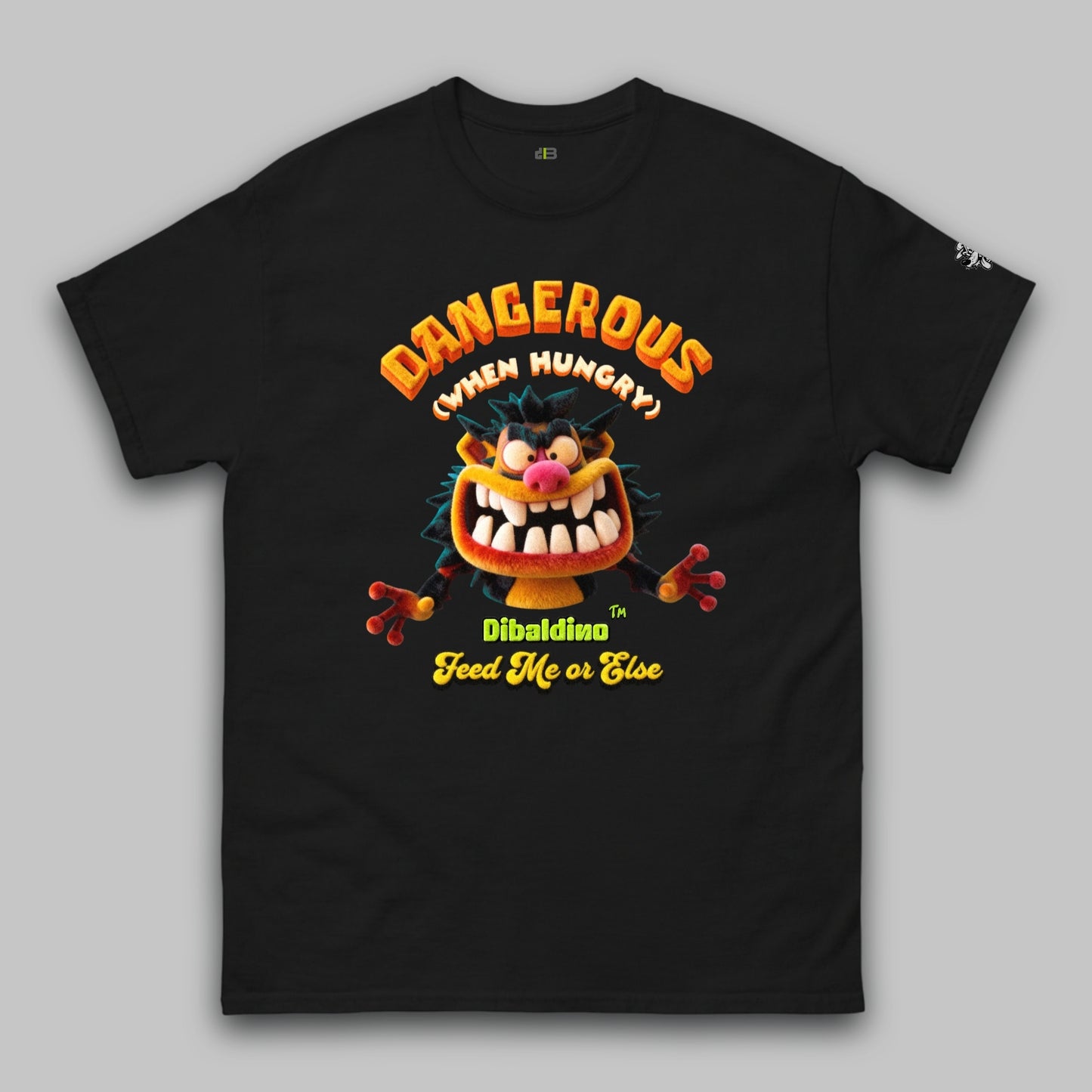 Dangerous When Hungry Monster – Klassisches Unisex-T-Shirt