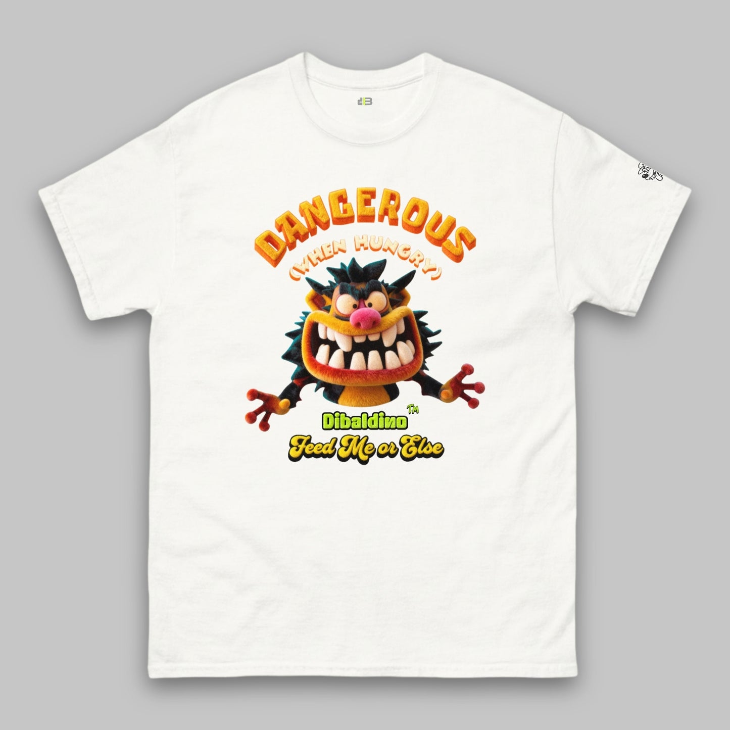 Dangerous When Hungry Monster – Klassisches Unisex-T-Shirt