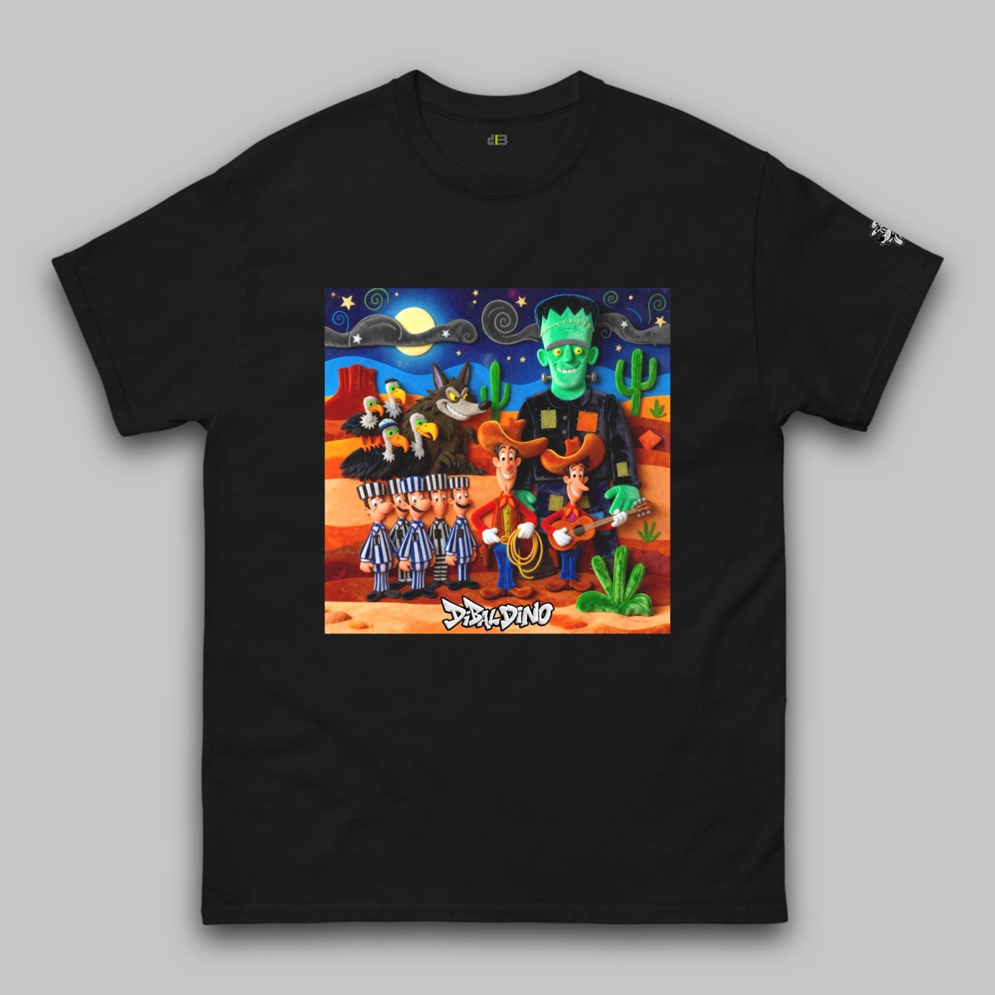 Desert Mayhem Cartoon – Klassisches Unisex-T-Shirt