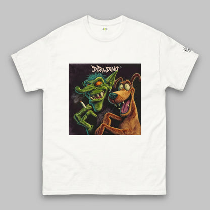 Goblin & Dog Chaos Duo – Klassisches Unisex-T-Shirt