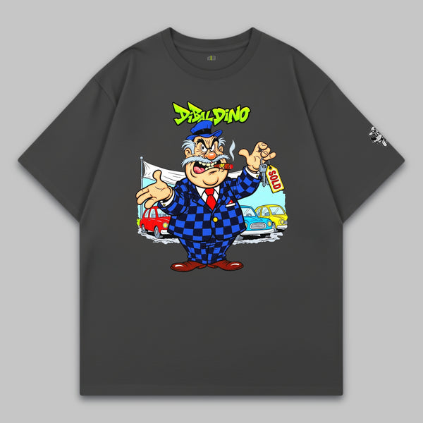 Greedy Car Dealer – Oversize Baumwoll-T-Shirt