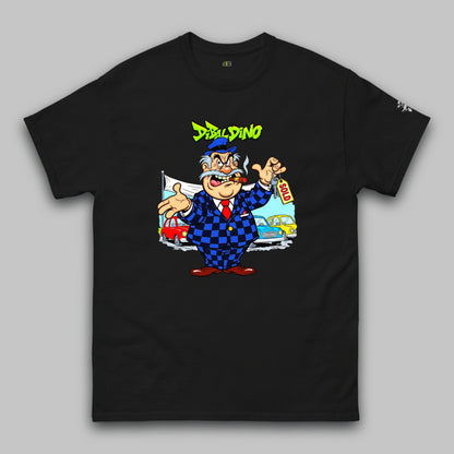 Greedy Car Dealer – Klassisches Unisex-T-Shirt