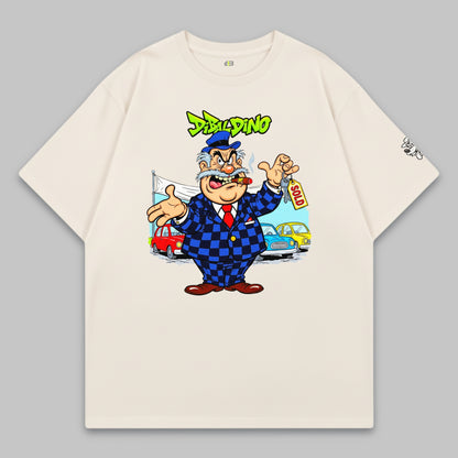 Greedy Car Dealer – Oversized Cotton T-Shirt