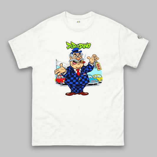 Greedy Car Dealer – Klassisches Unisex-T-Shirt