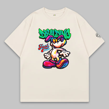 Just smile – Oversize Baumwoll-T-Shirt