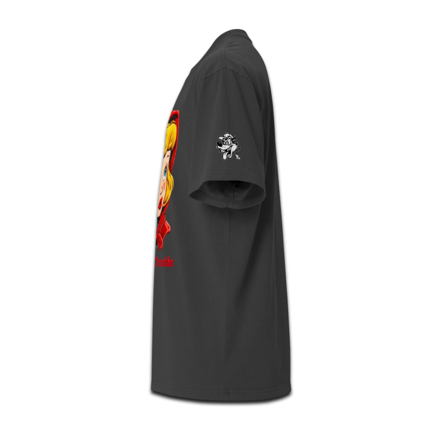 Little Red Big Trouble – Oversized Cotton T-Shirt