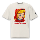 Little Red Big Trouble – Oversized Cotton T-Shirt