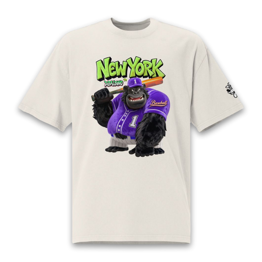 New York Gorilla Baseball – Oversized Cotton T-Shirt