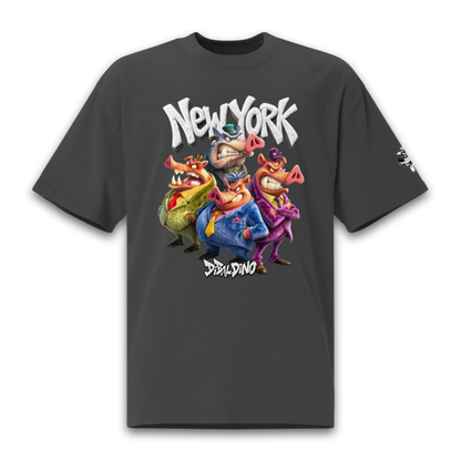 New York Hog Mafia – Oversized Cotton T-Shirt