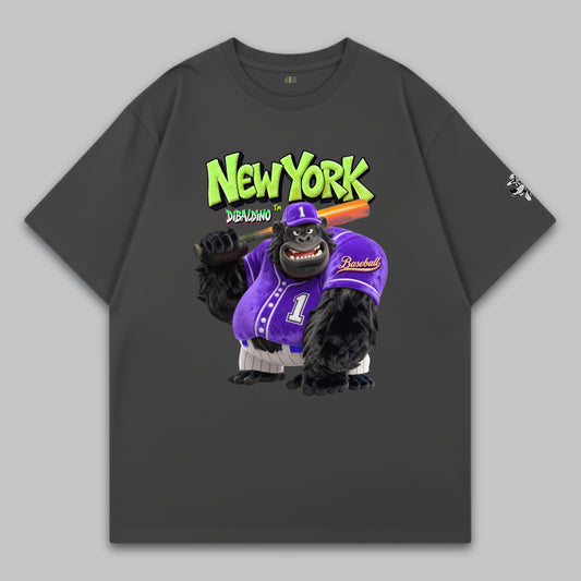 New York Gorilla Baseball – Oversized Cotton T-Shirt