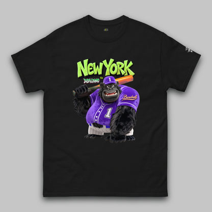 New York Gorilla Baseball – Klassisches Unisex-T-Shirt