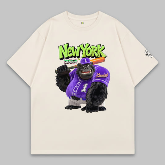 New York Gorilla Baseball – Oversized Cotton T-Shirt