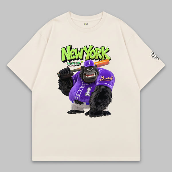 New York Gorilla Baseball – Oversized Cotton T-Shirt