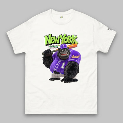 New York Gorilla Baseball – Klassisches Unisex-T-Shirt