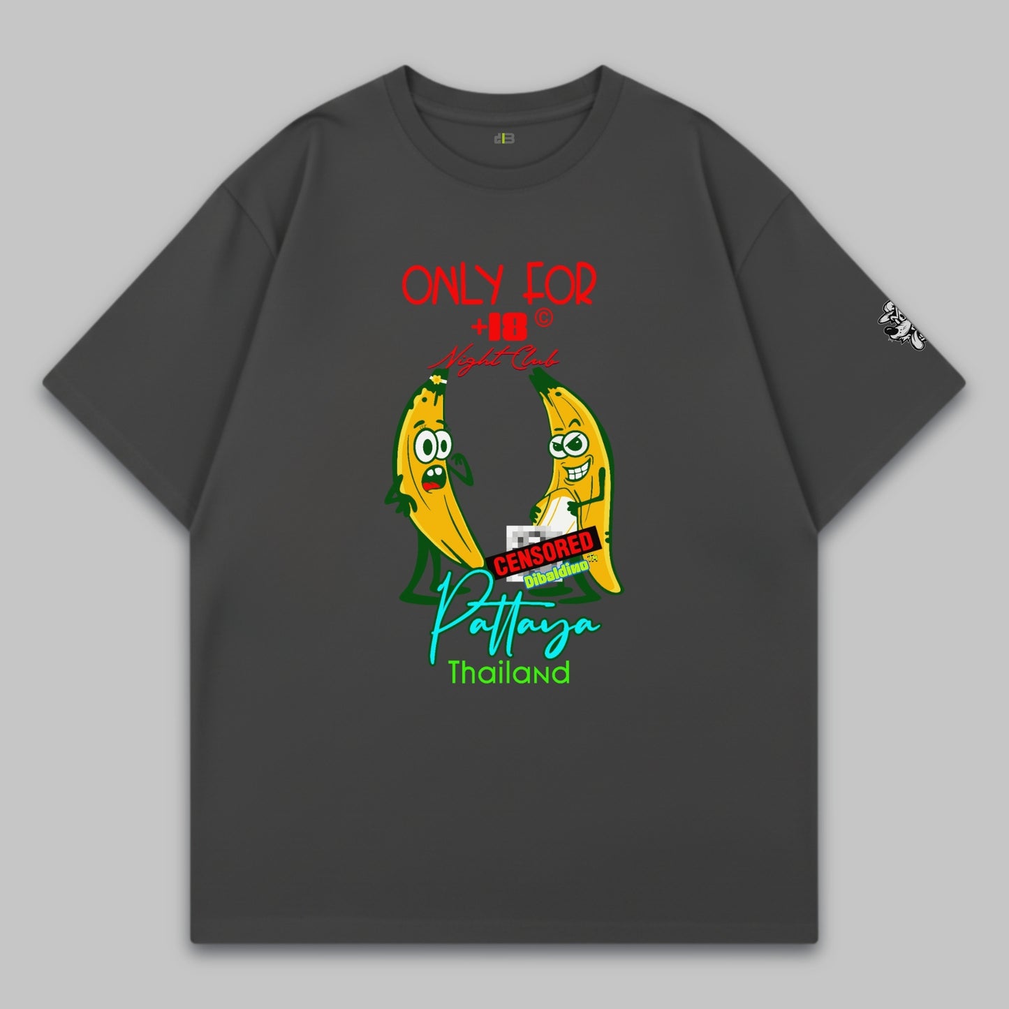 Pattaya Night Club Bananas – Adults Only Edition – Oversize Baumwoll-T-Shirt