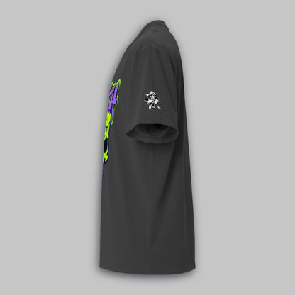 Punish Neon Skull – Oversized Cotton T-Shirt