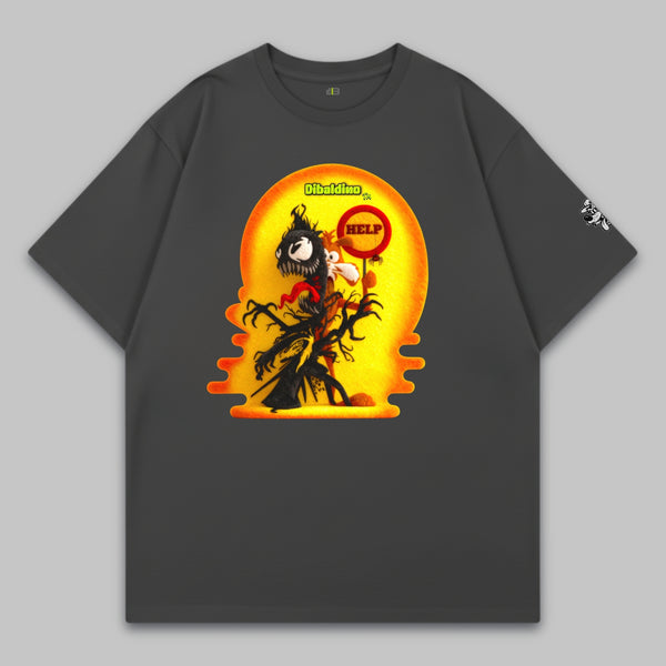 Shadow Monster Trouble – Oversize Baumwoll-T-Shirt