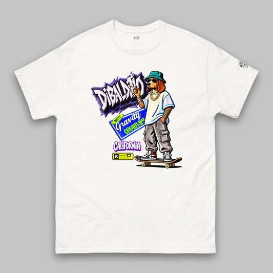 Skating Cali Dog Vibes – Unisex Classic T-Shirt