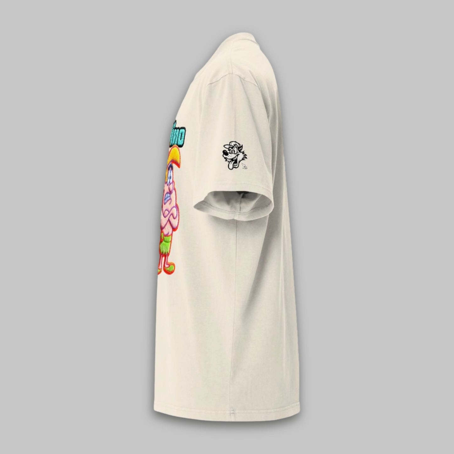 Stone Age Trouble Duo – Oversized Cotton T-Shirt
