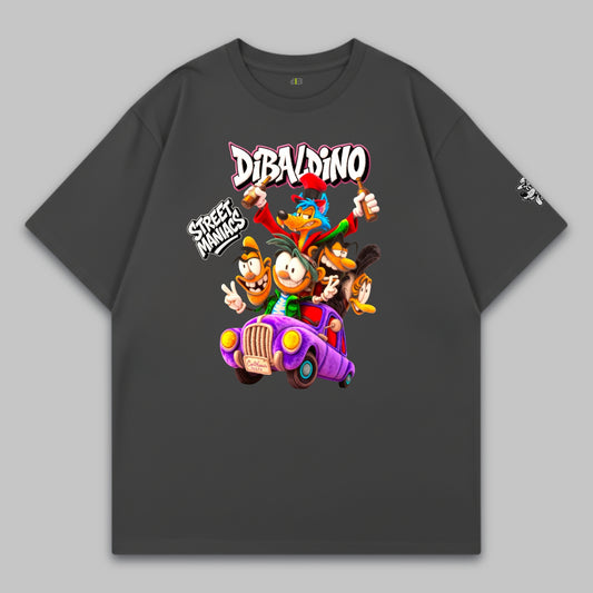 Street Maniacs Ride – Wild Cartoon Crew – Oversize Baumwoll-T-Shirt