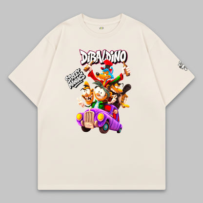 Street Maniacs Ride – Wild Cartoon Crew – Oversize Baumwoll-T-Shirt