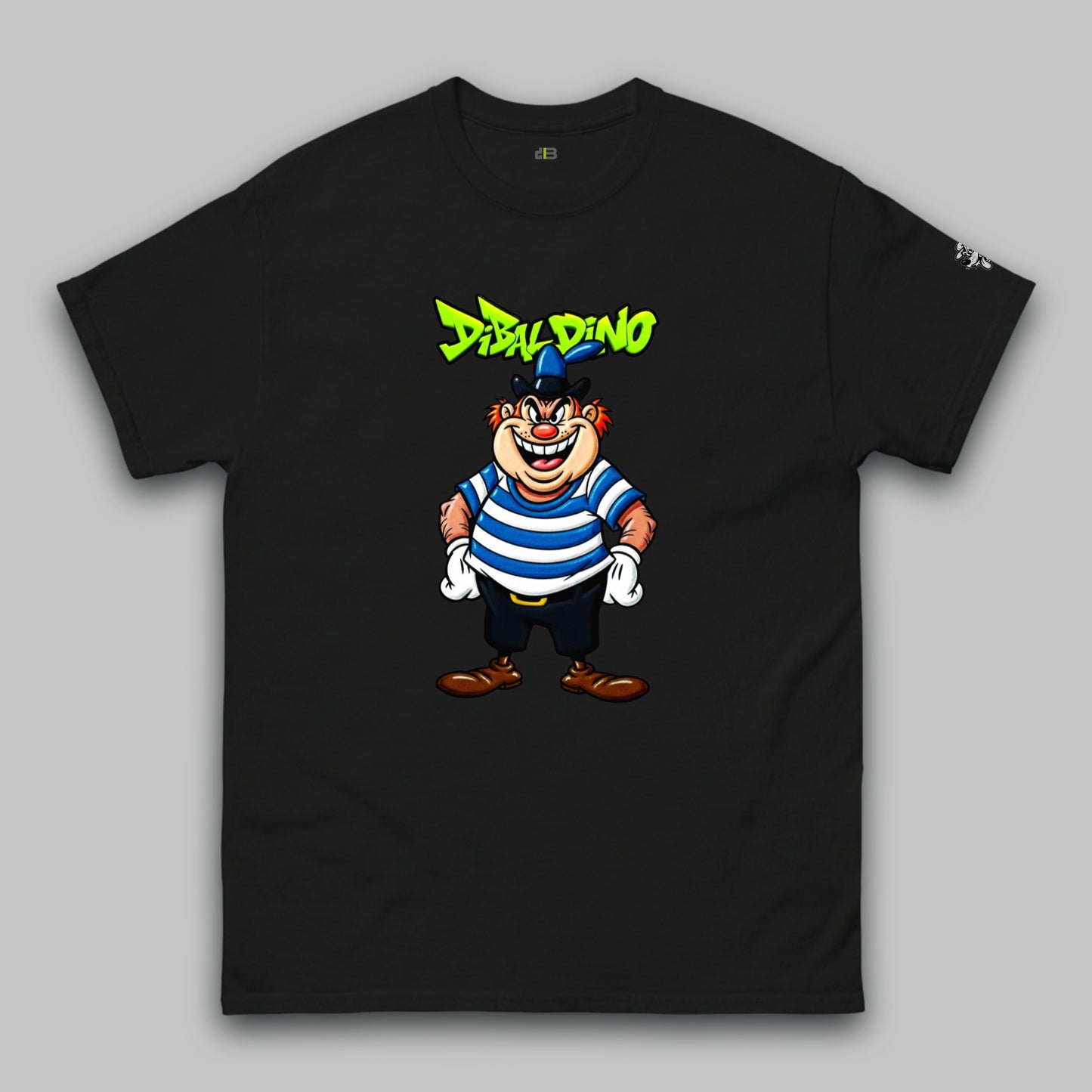 Striped Smirk Villain – Unisex Classic T-Shirt